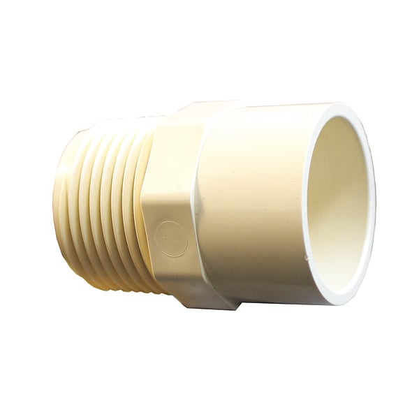 Lasco Fittings Adapter, 1/2 in, Schedule 40, 600 PSI 4136005 Zoro