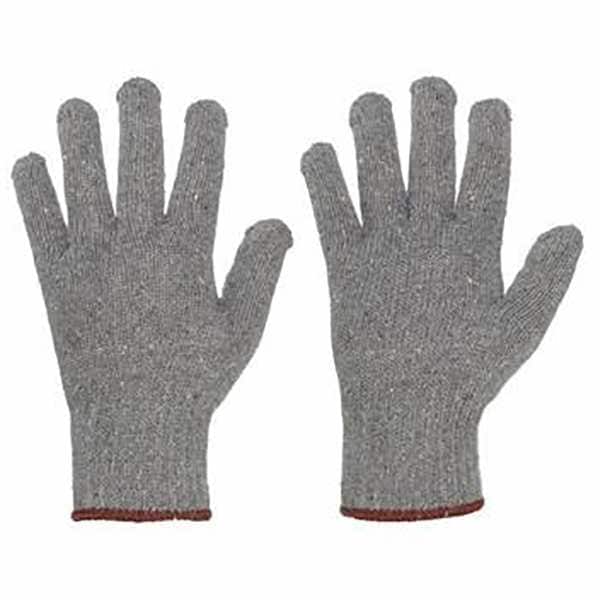 Condor Knit Gloves, Seamless Knit, Cotton, Uncoated, Gray, L