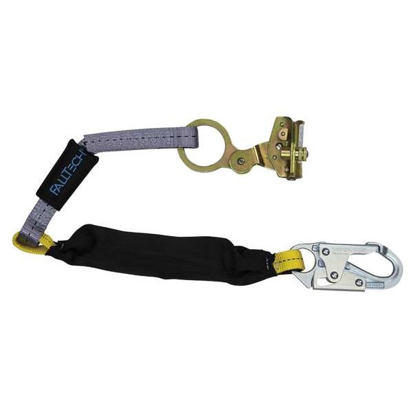 Falltech Rope Grab and Shock absorbing lanyard 8358LT | Zoro