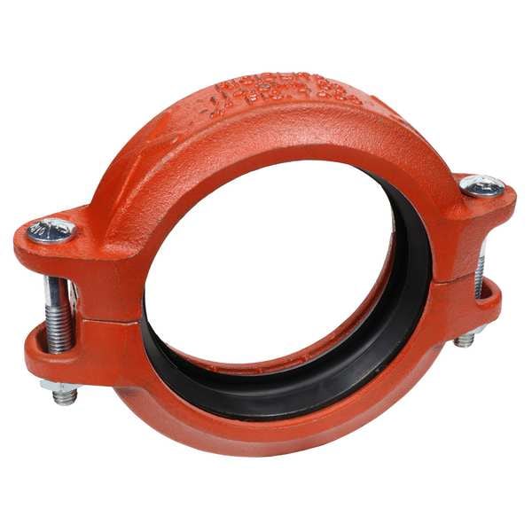 Gruvlok Rigid Coupling, Ductile Iron, 6", Grooved 0390211209