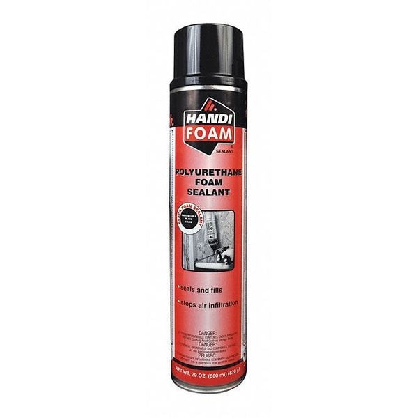 Handi-Foam Multipurpose/Construction Spray Foam Sealant, 29 oz, Aerosol Can, Black, 1 Component P30295