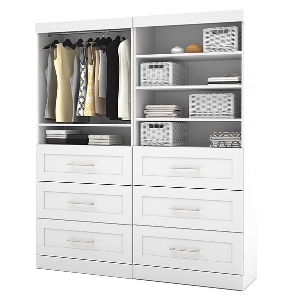 Bestar Storage Kit, White, 72" 26856-17