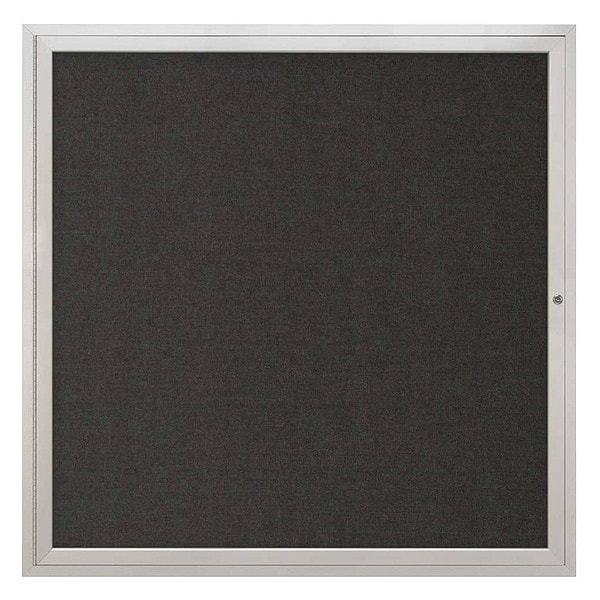 United Visual Products Corkboard, 48"x48", Black/Satin UV40448-SATIN-BLACK