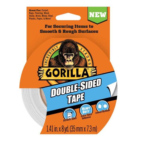THE GORILLA GLUE COMPANY Double Sided Tape, 14 mil Thick (100925) Zoro