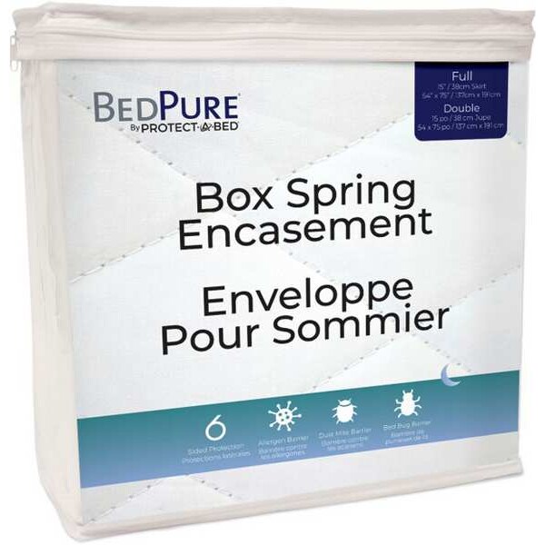 ProtectABed Box Spring Encasement, Queen, 9 in, 80 in BPR4005 Zoro