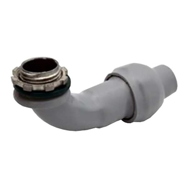 Bridgeport Fittings MC Cable Connector, 1/2" NPT, Zinc, Gray 895DC2C Zoro