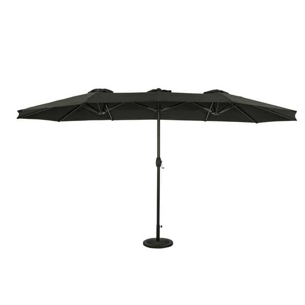 Island Umbrella OVAL DUAL UMBRELLA BLACK NU6869