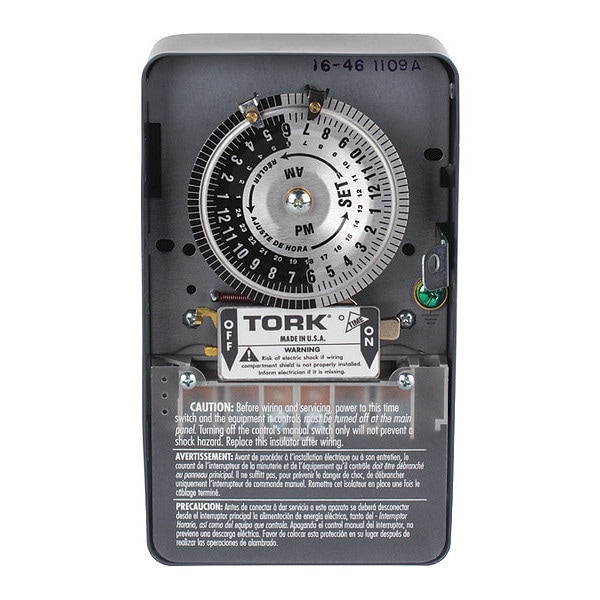 Tork Time Switch, 24 Hour, 120277V 1109APC Zoro