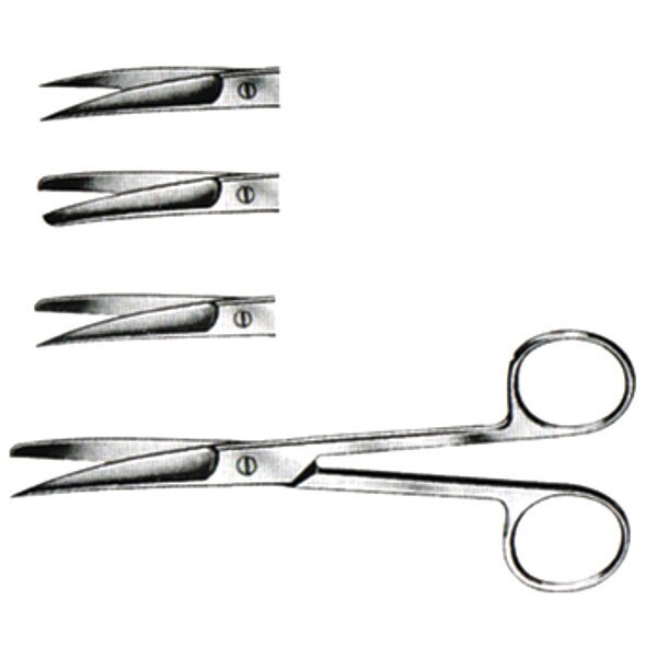 Cynamed Operating Scissors, S/S, Curved, 5.5