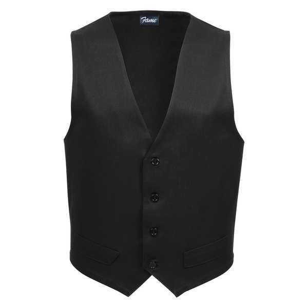 Fame Fabrics Fitted Vest, Male, Black, V41, SM 23335