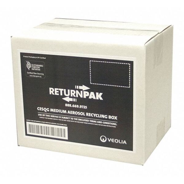 Returnpak Aerosol Recycling Box, Medium SUPPLY-340 | Zoro