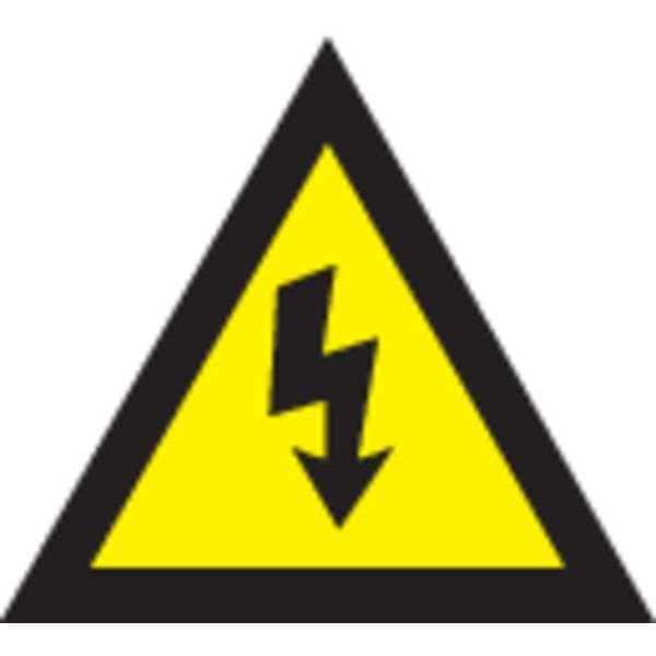 Panduit Warning Label, Electric Symbol, Vinyl WL33Y Zoro