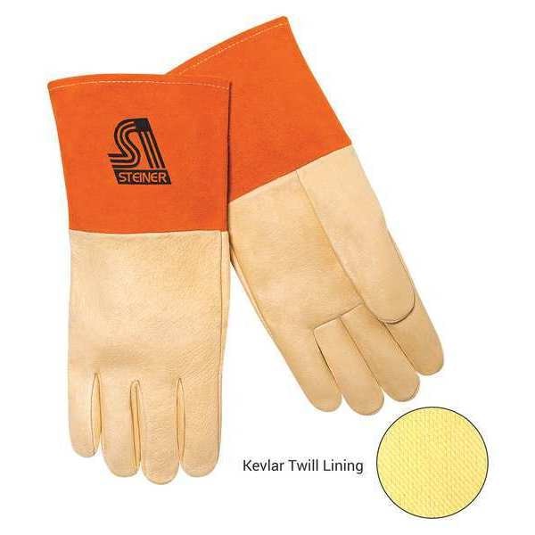 Steiner MIG Welding Gloves, Pigskin Palm, L, PR P210KL Zoro