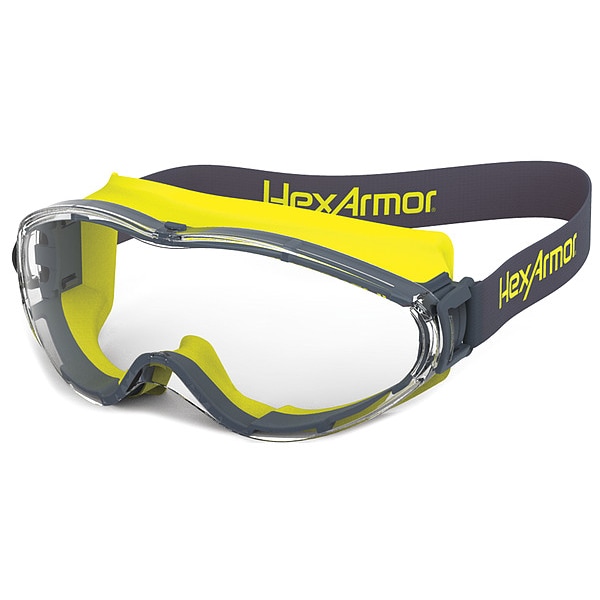 Hexarmor Safety Goggles, Clear AntiFog, ScratchResistant Lens, LT300