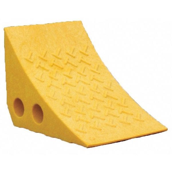 Plastics R Unique Parking Wheel Chock, Plastic, Yellow PWCY Zoro