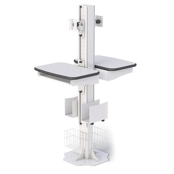 Afc Industries Floor Mounted Industrial Computer Stand 772323G Zoro