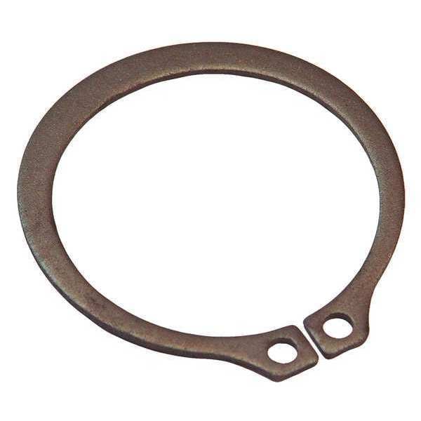 Rotor Clip External Retaining Ring, Steel Black Phosphate Finish, 0.375