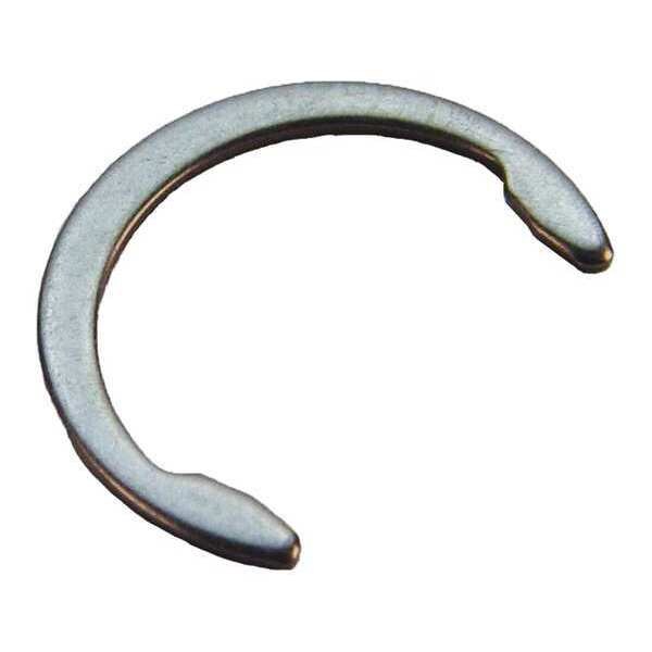 Rotor Clip External Retaining Ring, Stainless Steel Plain Finish, 0.156