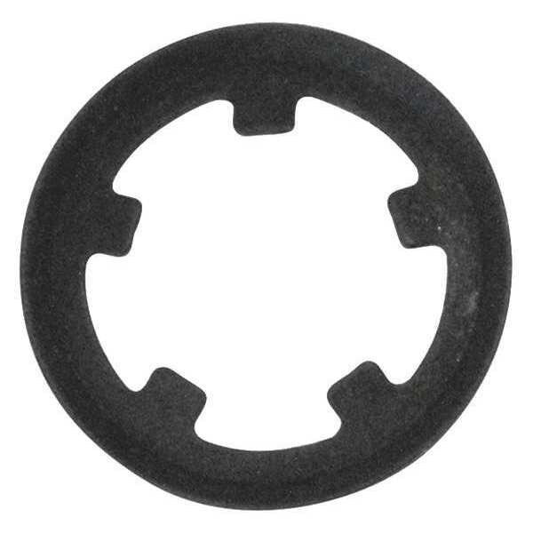 Rotor Clip External PushOn Retaining Ring, Steel Black Phosphate Finish, 8 mm Shaft Dia DTX008