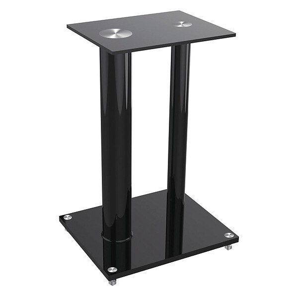 Monoprice Glass Floor Speaker Stands, Blk, PR 12281 Zoro