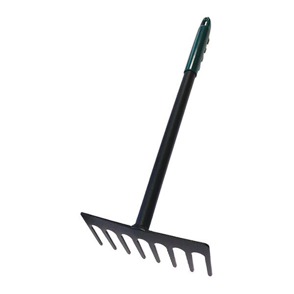 Bully Tools Hand Rake, Level Head, All Steel, 7