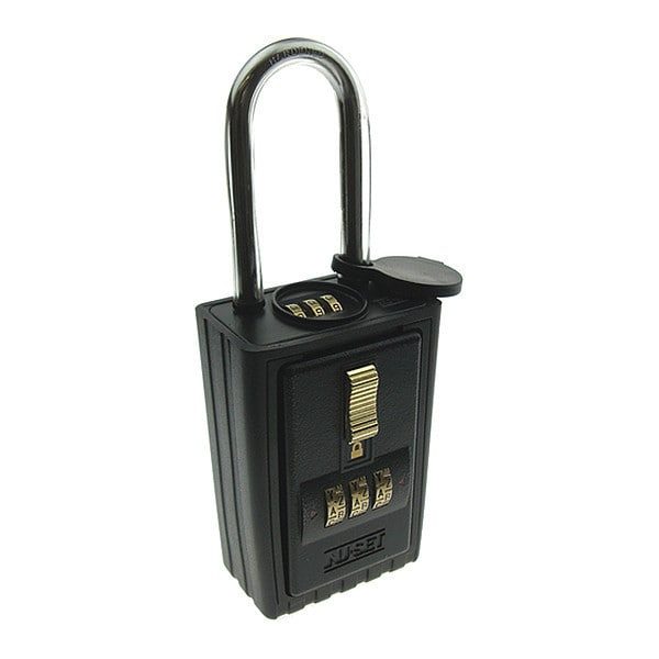 Nu-Set Lock Box, 4-Number, Hanging Combo Shackle 2046 | Zoro