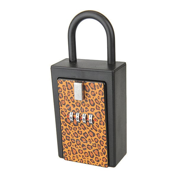 NuSet Key/Card Lock Box, 4Number, Leopard Print 1006 Zoro