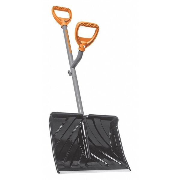 Ergie Systems 18" Ergonomic Steel Shaft Snow Shovel ERGSNSH18 Zoro