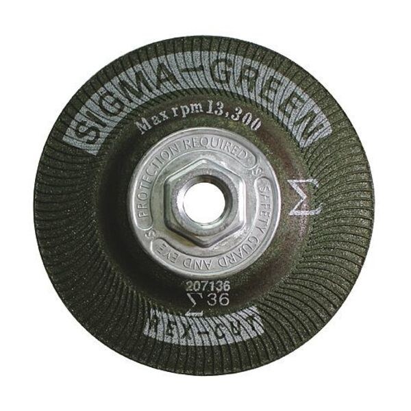 Sigma Green 730002 11.40 Grinding Wheel, 41/2 x 5/811", 36 Grit