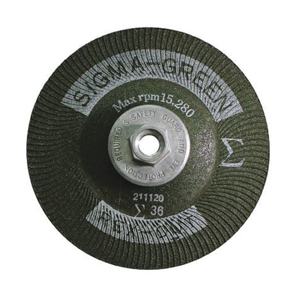 Rex Cut Sigma Green Grinding Wheel, 4 x 3/824", 36 Grit 730014 Zoro
