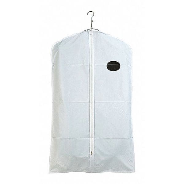 Econoco Suit Cover, White, Medium Weight, PK100 40/W