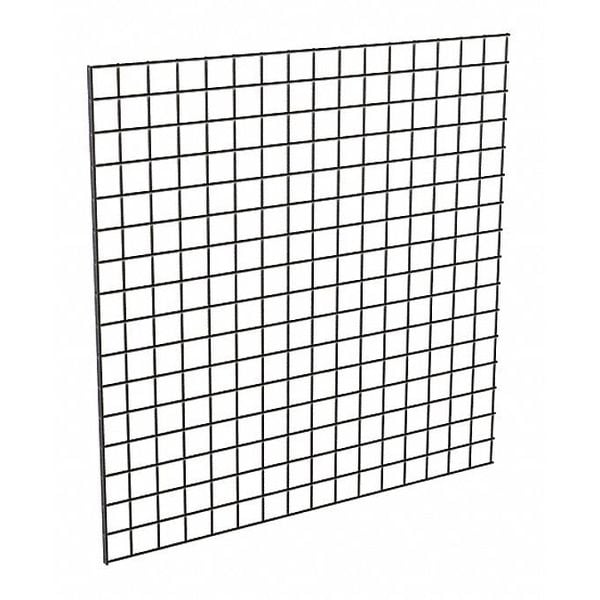Econoco Wire Grid Panel 4 ft. x 4 ft., Black, 3PK P3BLK44 Zoro