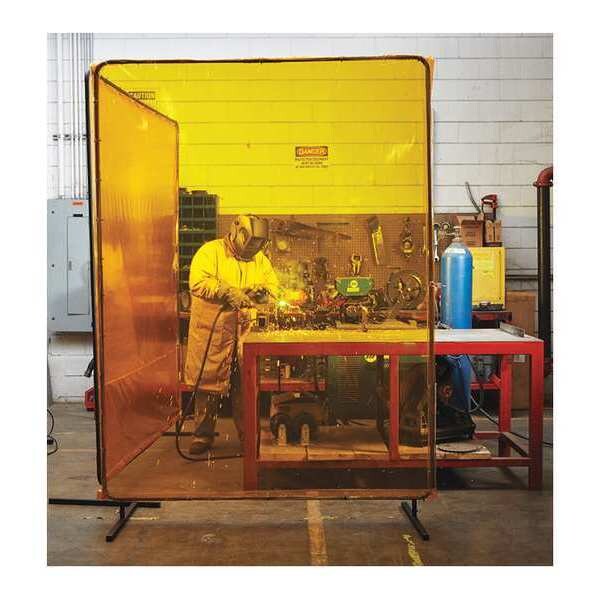 Tmi Weld Screen Booth Kit, Red, 6" W x 6" H WS540606B Zoro