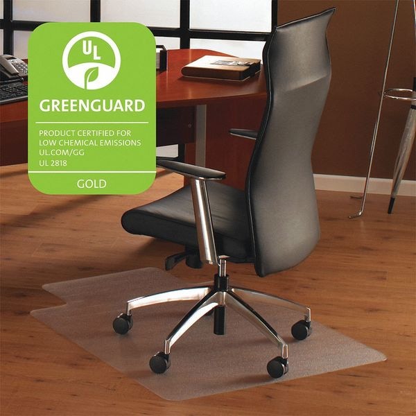 Floortex Ultimat Polycarbonate Lipped Chair Mat for Hard Floor