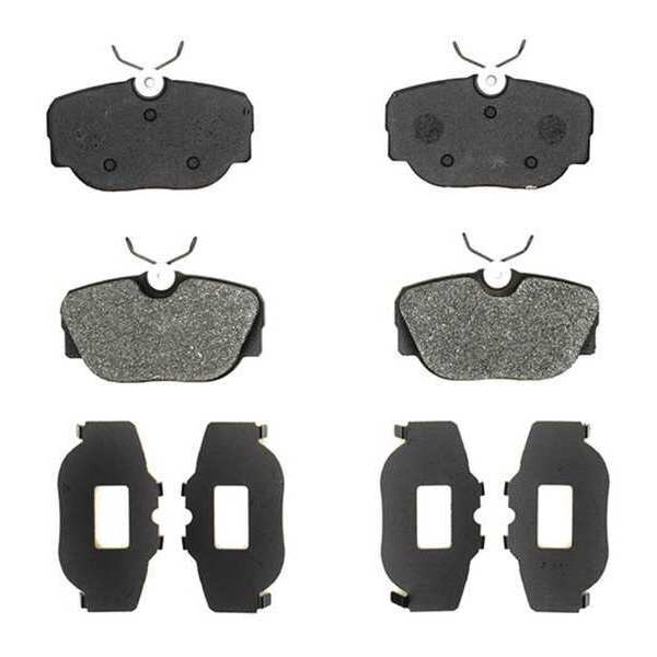 Acdelco Brake Pad, SemiMetallic, Bonded 17D493M Zoro