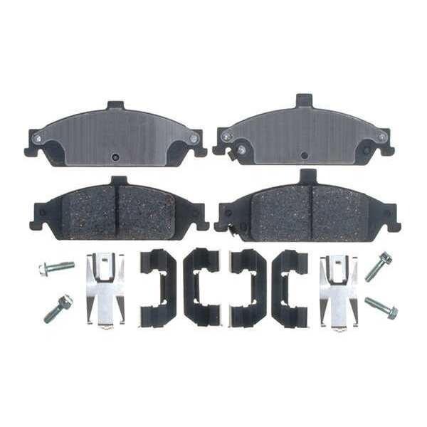 Acdelco Break Pad with Hardware, Ceramic, Bonded 17D727CH Zoro