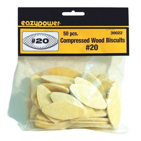 Eazypower Mini Joiner Biscuits, No. 20, PK50 30022 Zoro