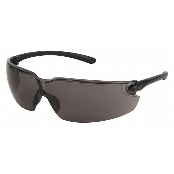 Zoro Safety Glasses, Gray Polycarbonate Lens, ScratchResistant