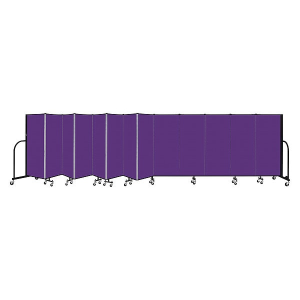 Screenflex Portable Room Divider, 13 Panel, 5 ft. H CFSL5013DP Zoro
