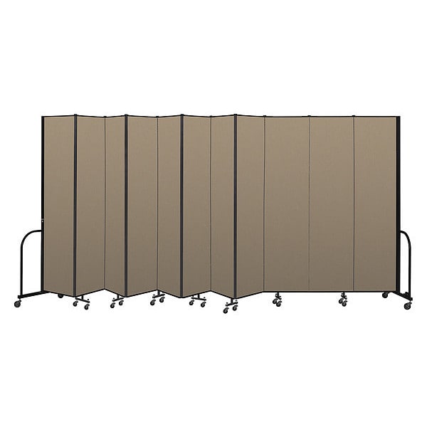 Screenflex Portable Room Divider, 11 Panel, 8 ft. H x CFSL8011CW Zoro