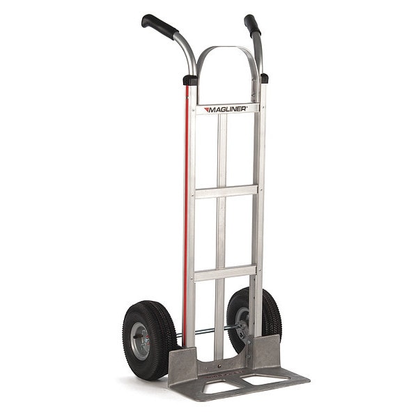 Magliner Hand Truck, Dbl Pistol Grip, Pneu Tires HMK116UA4V Zoro