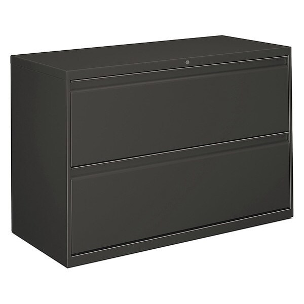 Alera 42" W 2 Drawer File Cabinet, Charcoal, Legal/Letter ALELF4229CC