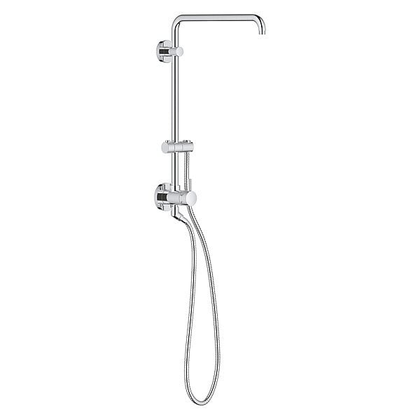 Grohe Shower System with Diverter, Chrome, Wall 26486000 Zoro