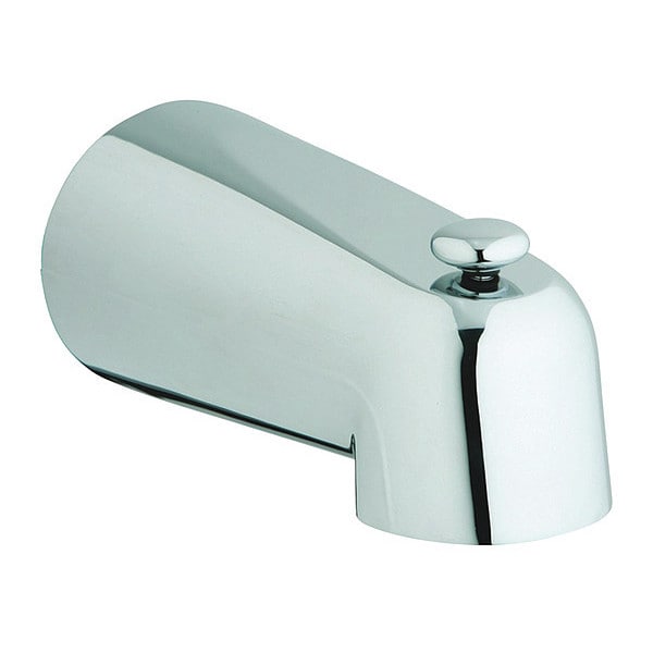 Grohe Tub Spout, 51/2" L, 1/2" NPT Connection 13611000 Zoro