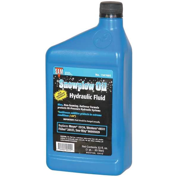 Snowplow Aftermarket Manufacturing 1 qt Snowplow Hydraulic Fluid Bottle Not Specified ISO Viscosity 1307005
