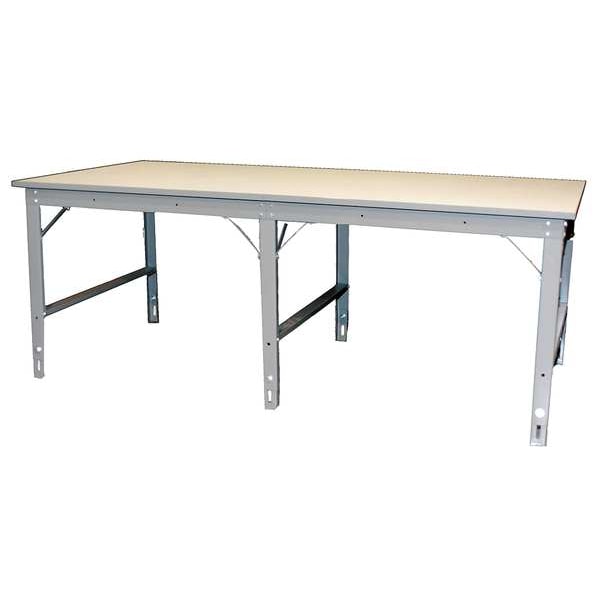 Phillocraft Adj Work Table Starter, Lam, 96"W, 66"D WS6696L