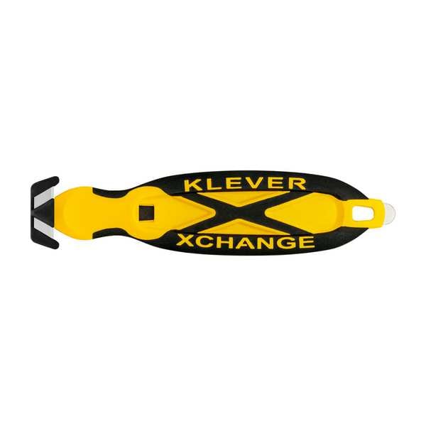 Klever Safety Cutter, 6 1/2 in Length, Oval Handle, Rubberized Grip