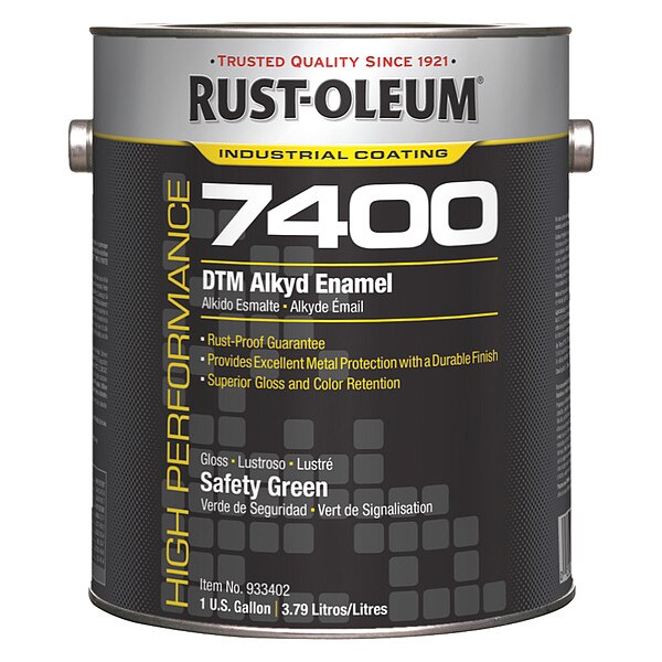 RustOleum 933402 54.46 1 gal. Safety Green High Gloss Oil Interior