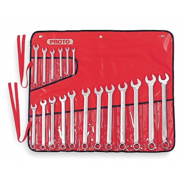 Proto 18 Piece Satin Metric Combination ASD Wrench Set - 12 Point