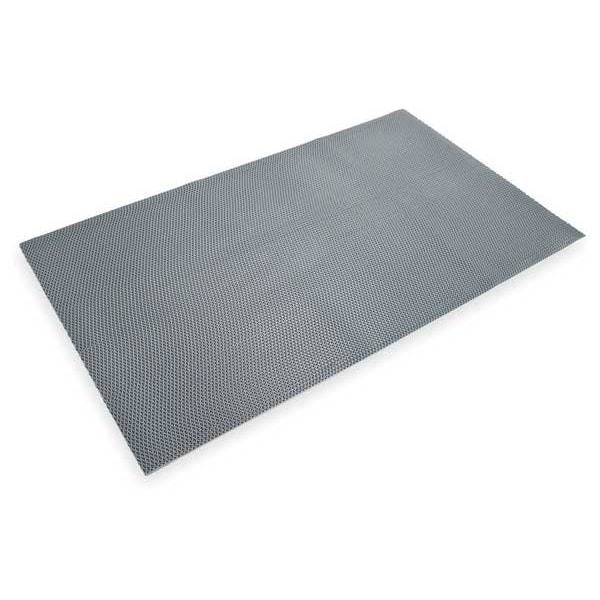 3M Entrance Mat, Vinyl, 1/2" thick, Gray, 3 ft x 5 ft 20240 Zoro